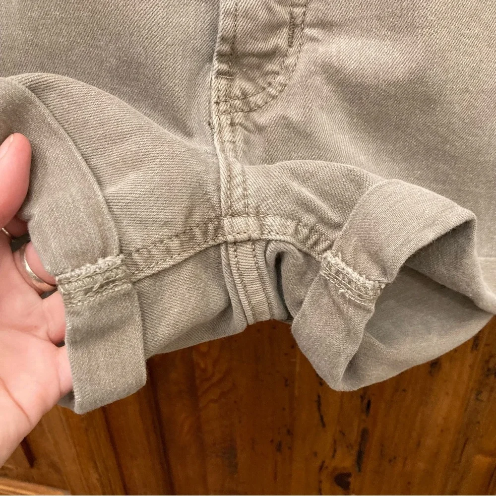 Taupe High Rise Shorts - Picture 2 of 8